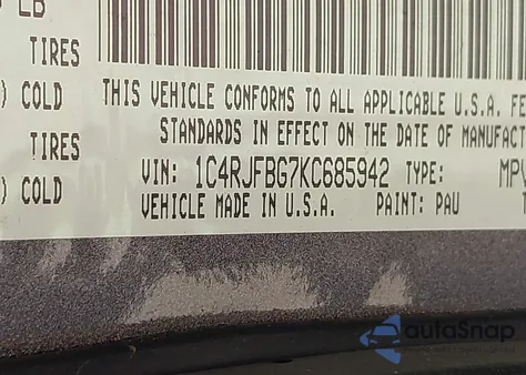 2019 Jeep Grand Cherokee Limited 4X4 from USA, damaged, VIN 1C4RJFBG7KC685942